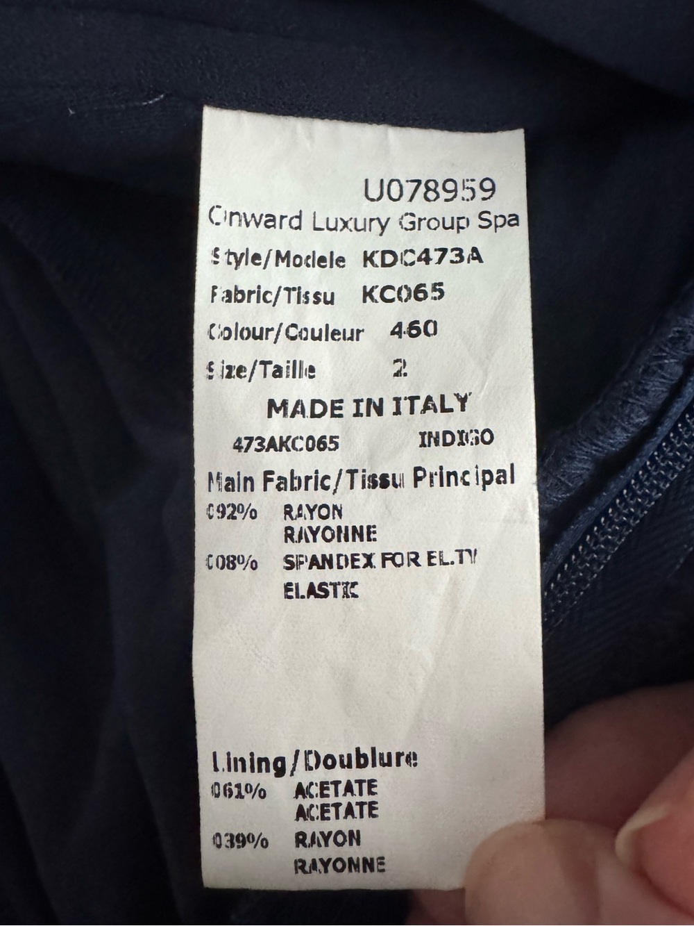 NWT Michael Kors Runway Collection Spring 2014 Indigo Ruched Dress Sz 2 - Picture 11 of 12